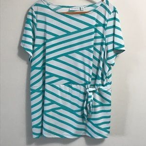 Susan Graver short sleeve top 1X